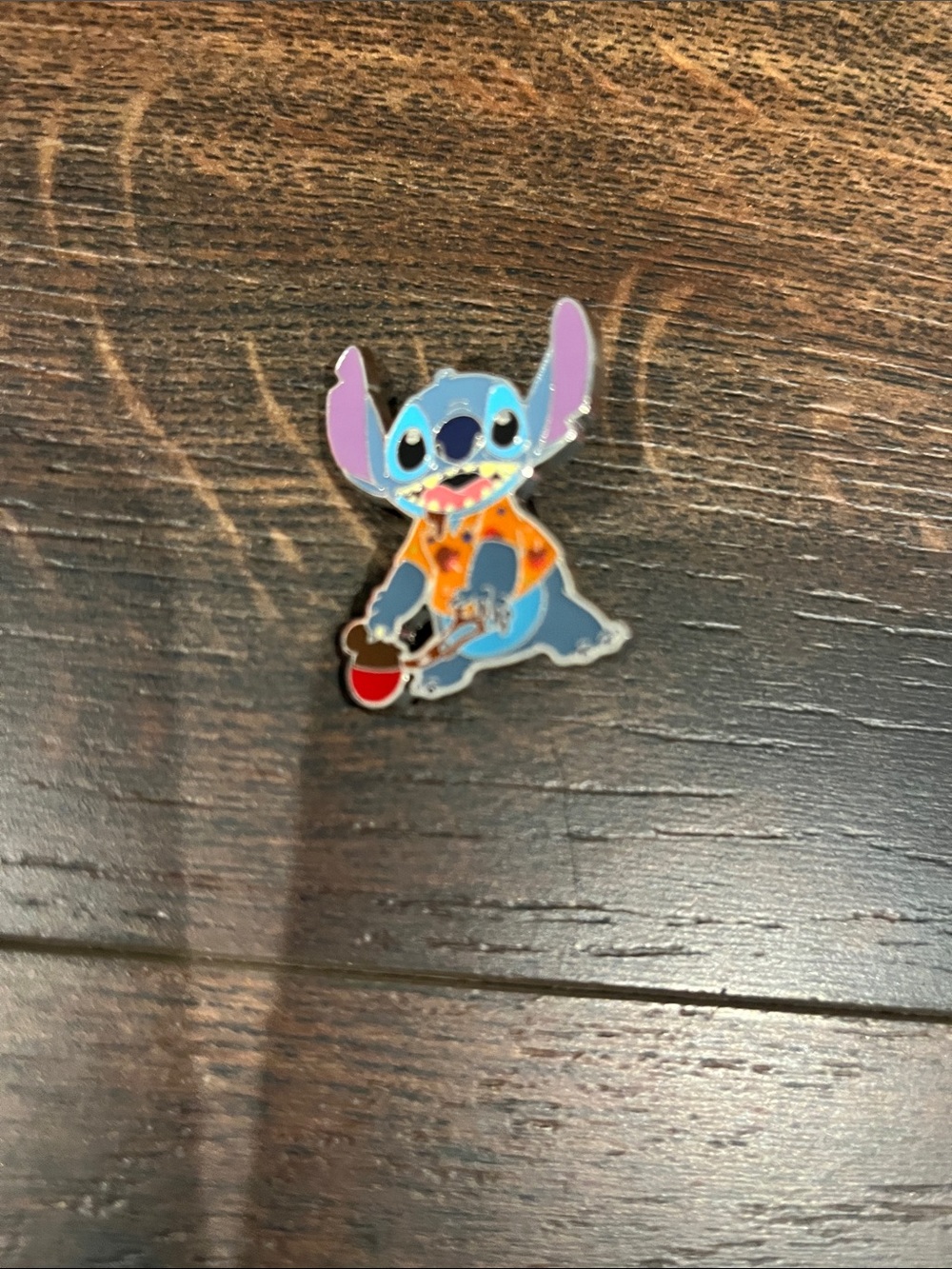 Blue Stitch Enamel Pin - Disney Pin Accessory